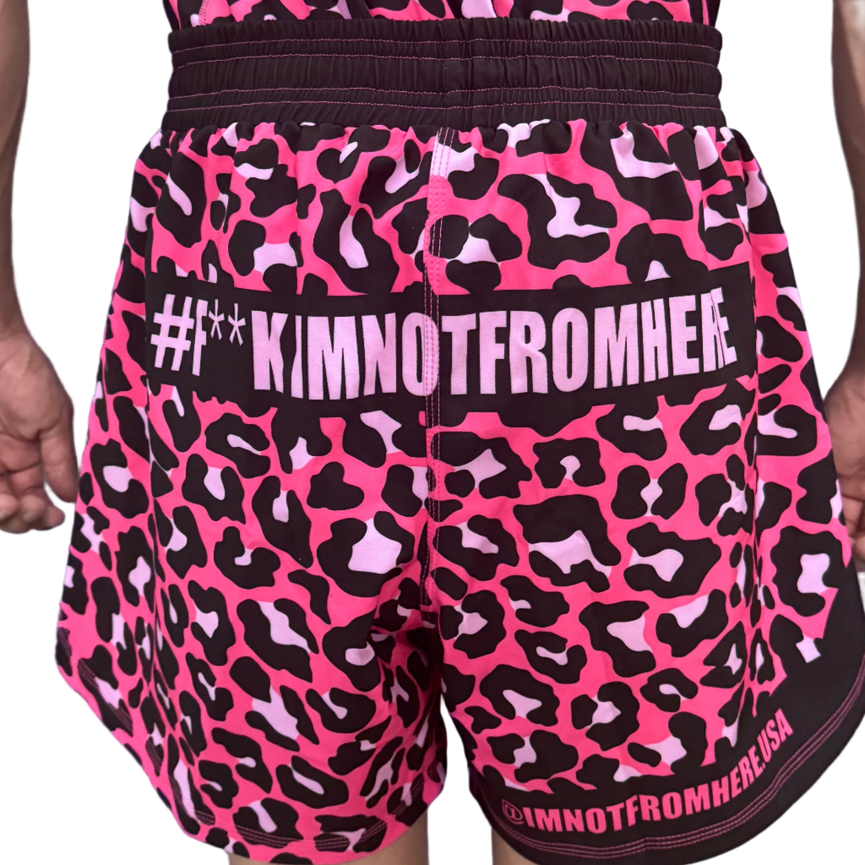 Pink Leopard Grapple Shorts [PREORDER]