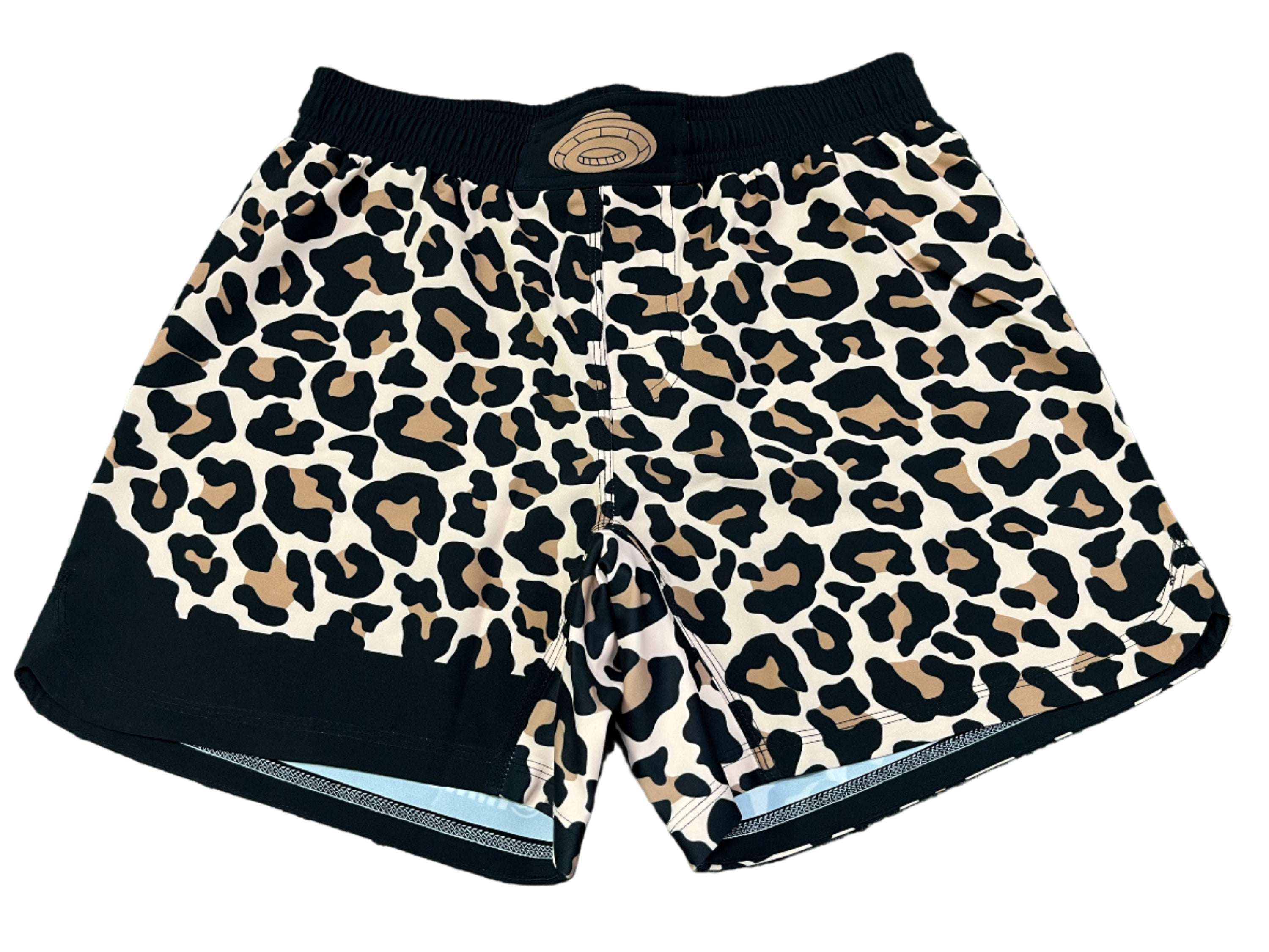 Brown Leopard Grapple Shorts [PREORDER]