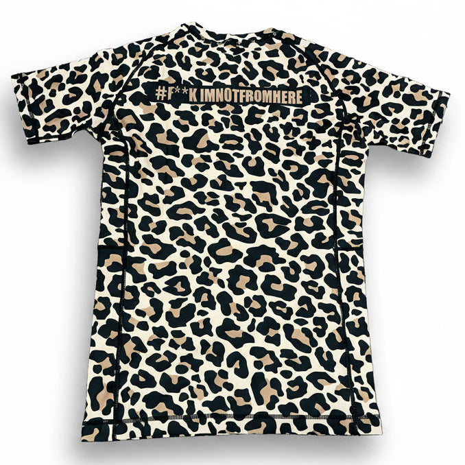 Brown Leopard Rash Guard [PREORDER]
