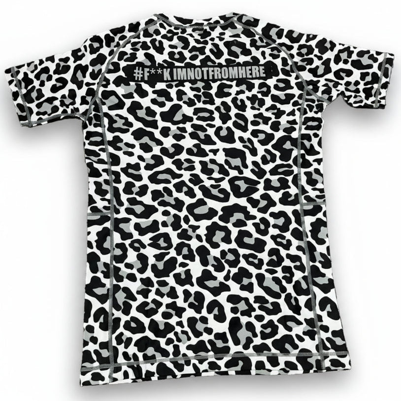 White Leopard Rash Guard [PREORDER]